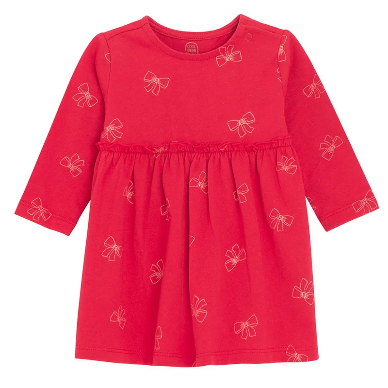 Cool Club by SMYK RED COTTON DRESS L/S